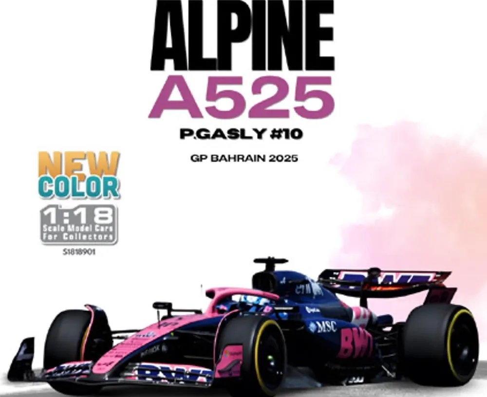 予約] ソリド 1/18 アルピーヌ A525 バーレーンGP 2025 No.10 P