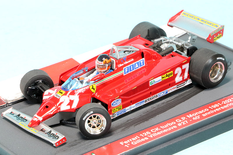 ブルム 1/43 フェラーリ 126CK ターボ モナコGP 1981 Winner G.ビルヌーブ "40th アニバーサリー 1981-2021"　S21-01