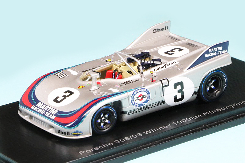 スパーク 1/43 ポルシェ 908/03 ニュルブルクリンク 1000km 1971 Winner No.3　S2334