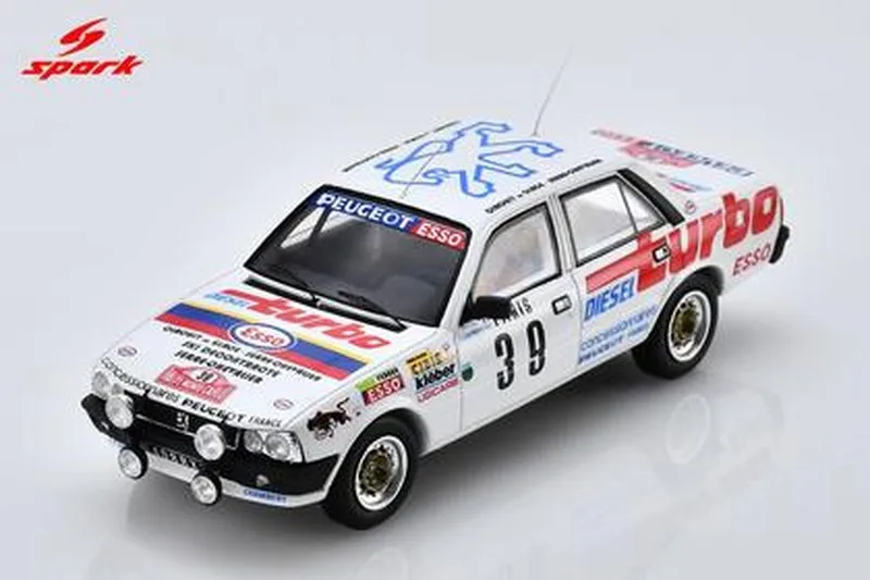 [予約] スパーク 1/43 プジョー 505 ターボ ディーゼル No.39 モンテカルロ・ラリー 1981 C.ローラン - J.マルシュ　S2618