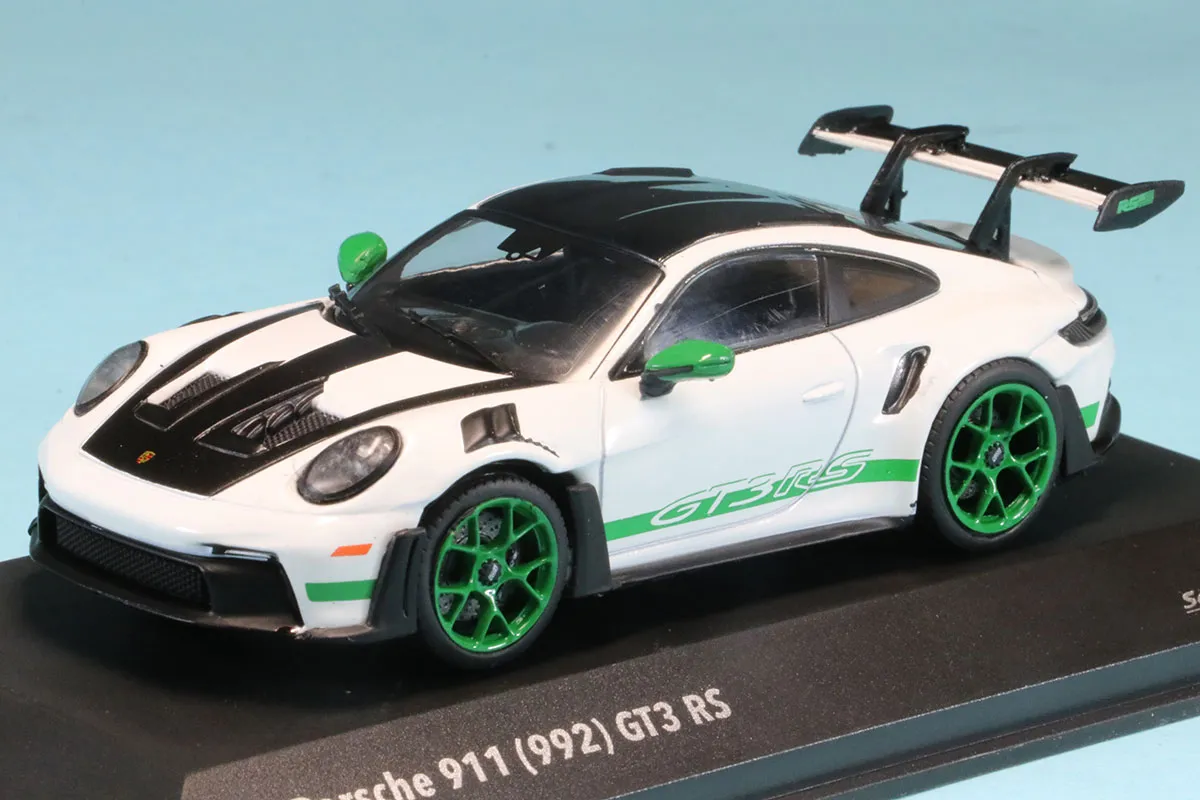 ソリド 1/43 ポルシェ 911 992 GT3 RS カレラ Sぱっけーじk トリビュート ホワイト/グリーンロゴ　S4314801