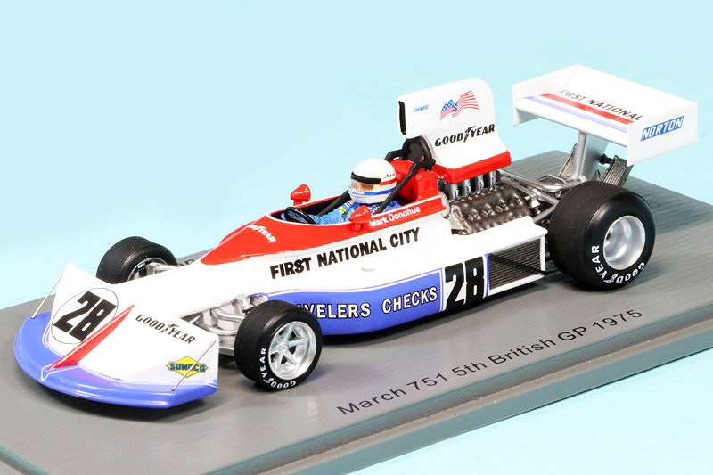 スパーク 1/43 マーチ 751 イギリスGP 1975 5th M.ダナヒュー　S5375