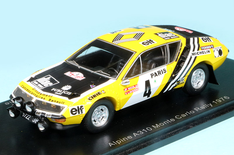 スパーク 1/43 アルピーヌ A310 モンテカルロラリー 1976 No.4 S5495