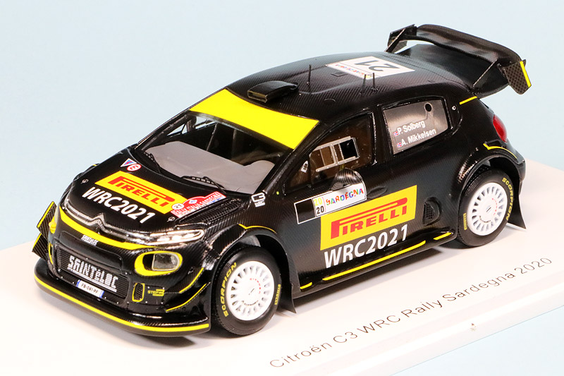 スパーク 1/43 シトロエン C3 サルデーニャラリー 2020 ピレリタイヤテスト　S6574
