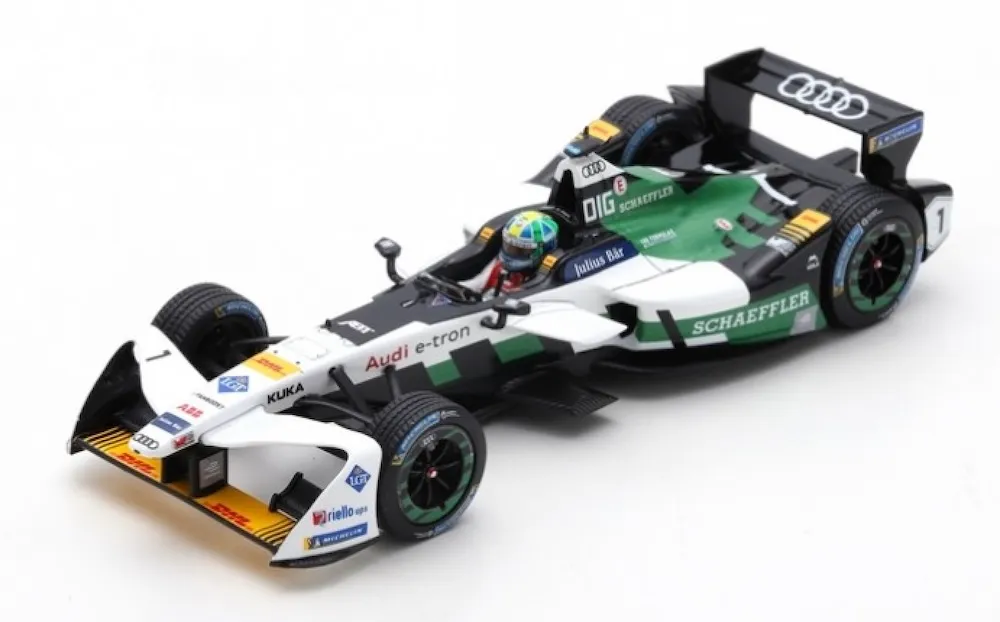 スパーク 1/43 アウディ スポーツ ABT シェフラー No.1 ウィナー チューリッヒ ePrix フォーミュラ E シーズン 4 (2017-2018) ルーカス ディ グラッシ　S5929