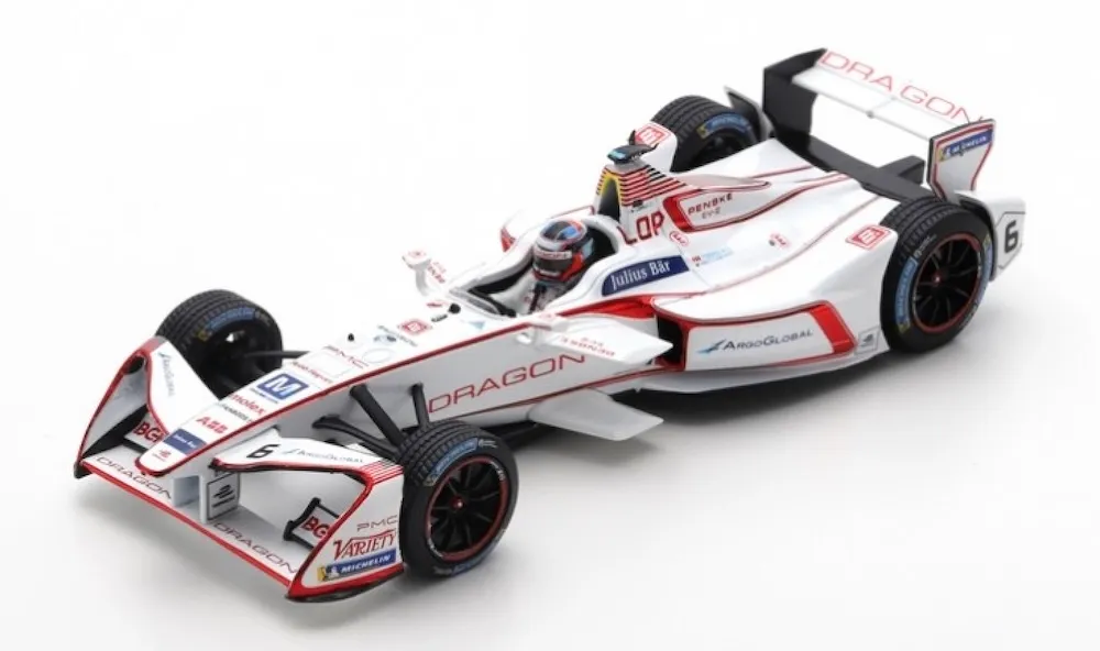 スパーク 1/43 ドラゴン レーシング No.6 プンタ デル エステ ePrix フォーミュラ E シーズン 4 (2017-2018)　S5946