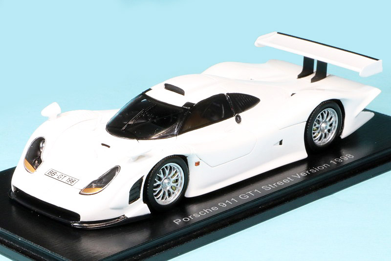 スパーク 1/43 ポルシェ 911 GT1 ストリートVer. 1998 ホワイト