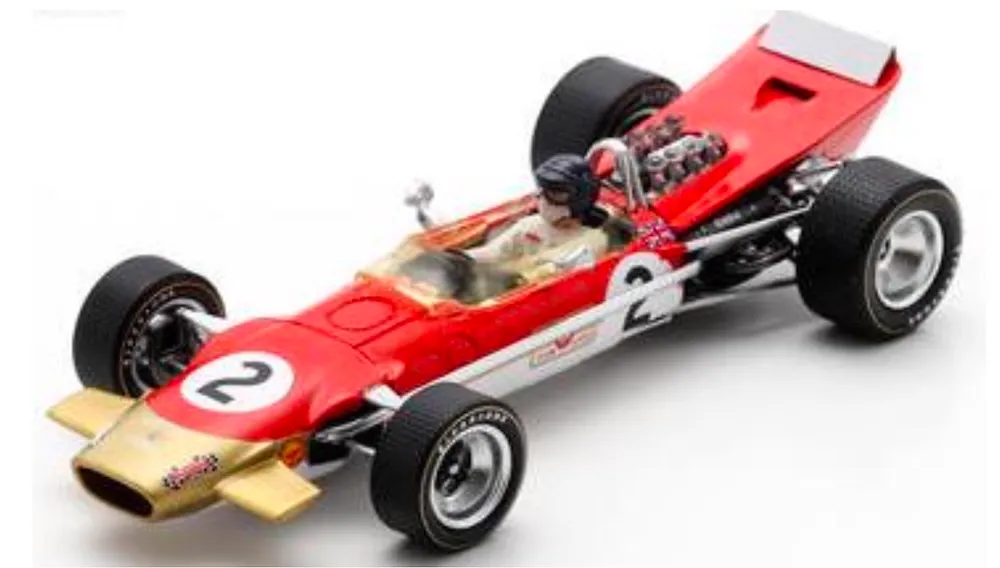 [予約] スパーク 1/43 ロータス 49B No.2 ゴールド リーフ チーム ロータス 5位 ベルギーGP 1968 ジャッキー・オリバー　S6366