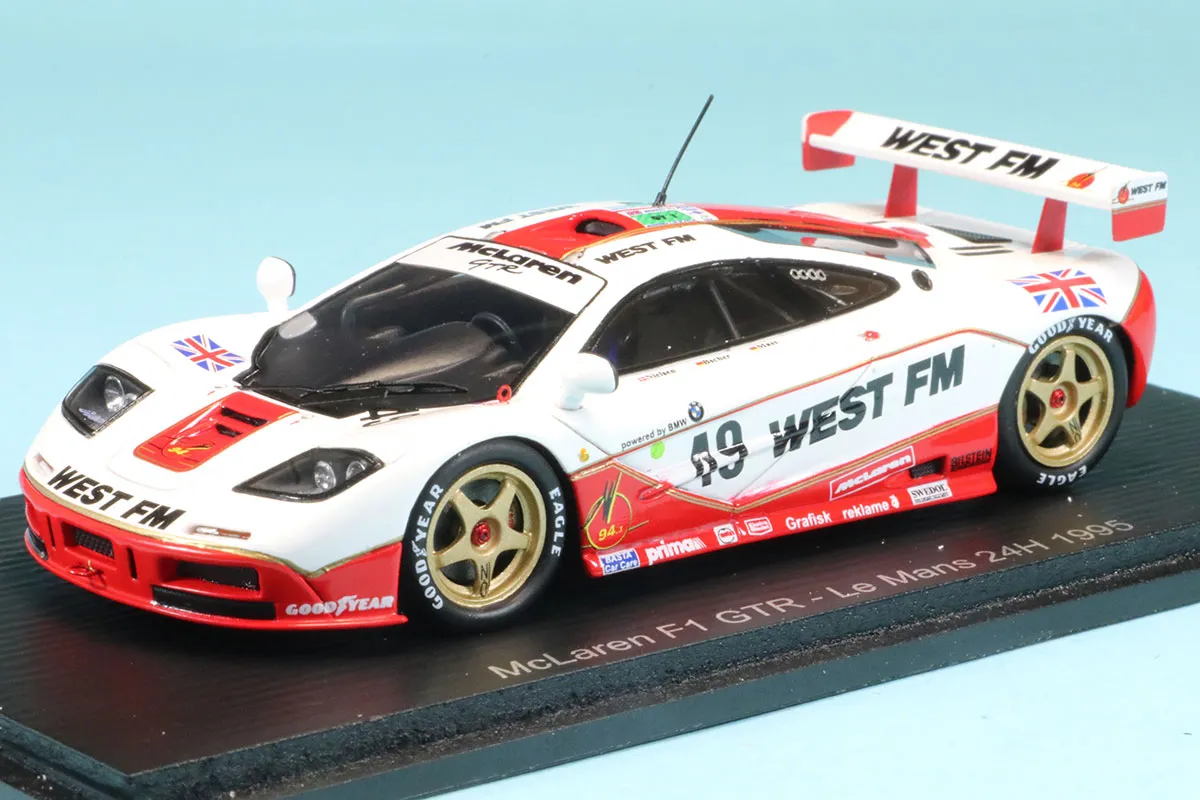 スパーク 1/43 マクラーレン F1 GTR WWEST FM ルマン 1995 No.49 S6673