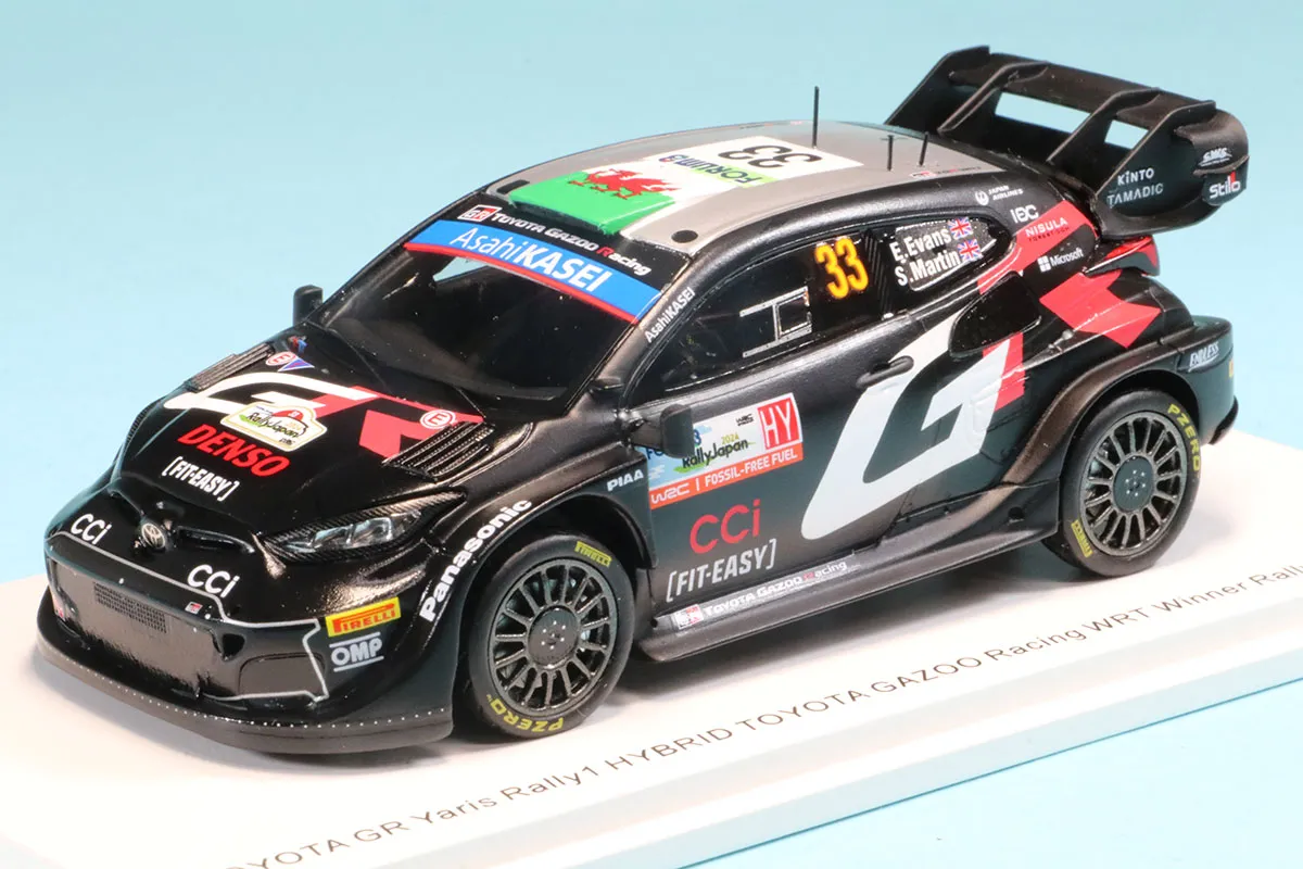 ミニカー TOYOTA GR Yaris Rally 1 Rally Japan 2024 IXO Toyota GR Yaris Rally1 - 1st 2024 Safari Rally - #69 K