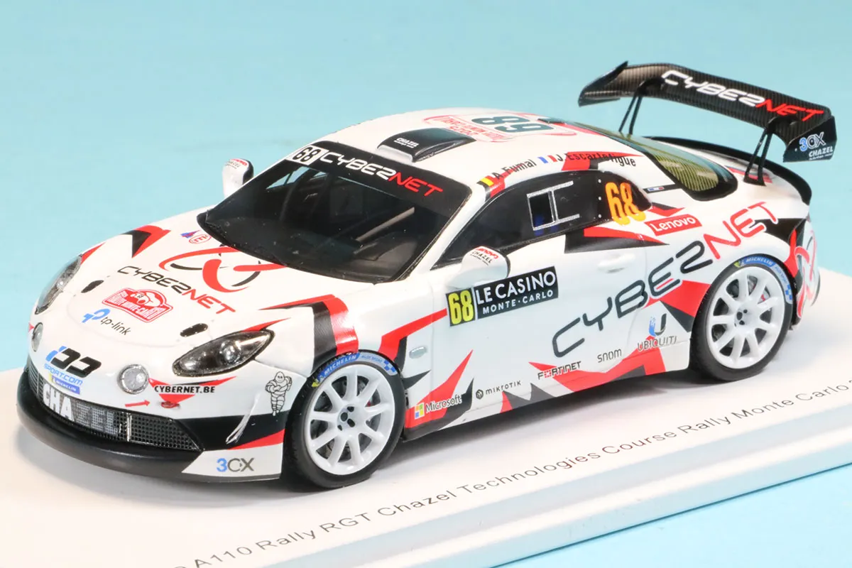 260424S　スパーク 1/43 アルピーヌ A110 ラリーRGT モンテカルロラリー 2025 No.68 A. Fumal　S6896