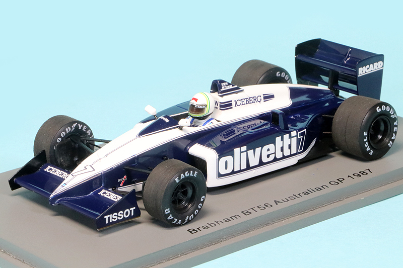 スパーク1/43 ブラバム BT56 #8 ベルギーGP1987 A.チェザリス スパーク1/43 ブラバム BT56 #8 ベルギーGP1987 A.チェザリス
