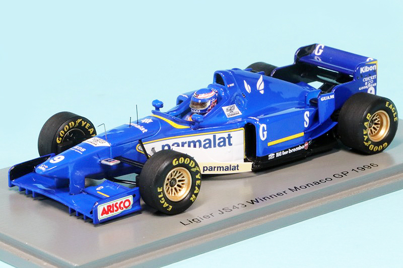 スパーク 1/43 リジェ JS43 無限ホンダ モナコGP 1996 Winner O.パニス　S7413