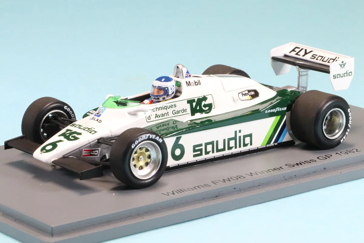 スパーク 1/43 ウィリアムズ FW08 No.6 ウィナー スイス GP 1982 ケケ ロズベルグ　S7498
