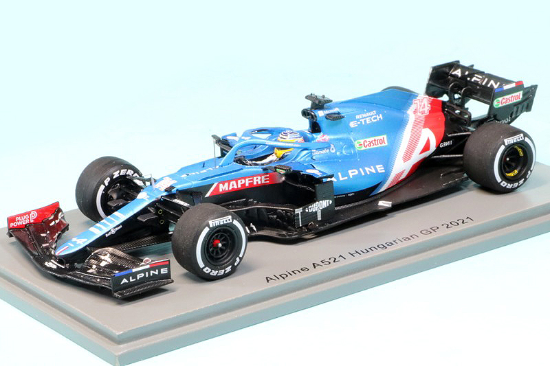 スパーク 1/43 アルピーヌ A521 ハンガリーGP 2021 F.アロンソ S7685