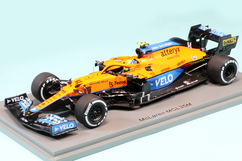 スパーク 1/43 マクラーレン F1 MCL35M イタリアGP 2021 2nd L.ノリス (ピットボード付) デカール加工品　S7690S
