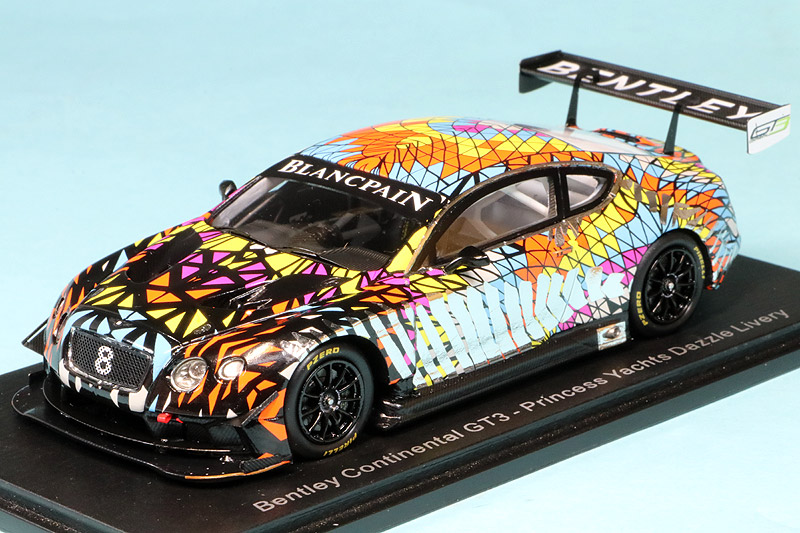 スパーク 1/43 ベントレー コンチネンタル GT3 プリンセスヨット社 ダズル迷彩　S7797