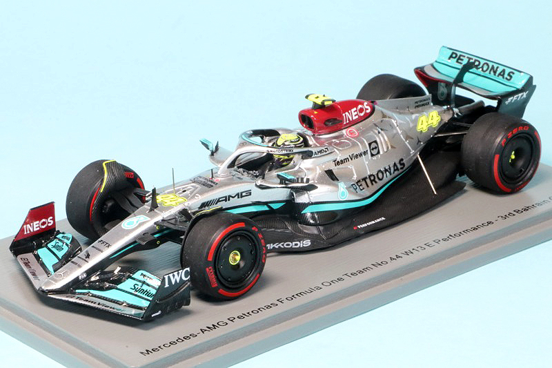 スパーク 1/43 メルセデス AMG ペトロナス W13 バーレーンGP 2022 3rd L.ハミルトン　S8515