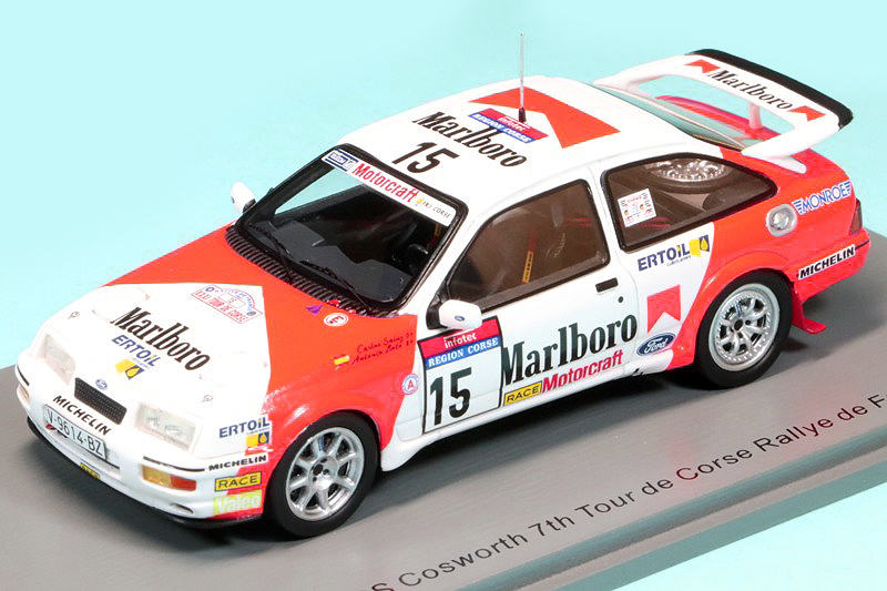スパーク 1/43 フォード シエラ RS コスワース ツール ド コルス フランスラリー 1987 7th No.15 デカール加工品　S8705S