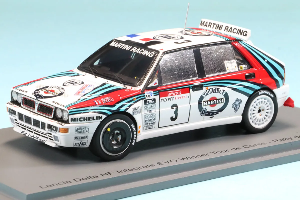 [予約] スパーク 1/43 ランチア デルタ HF インテグラーレ EVO No.3 ウィナー ツール・ド・コルス（ラリー・ド・フランス）1992 D.オリオール / B.オッセリ　S9017