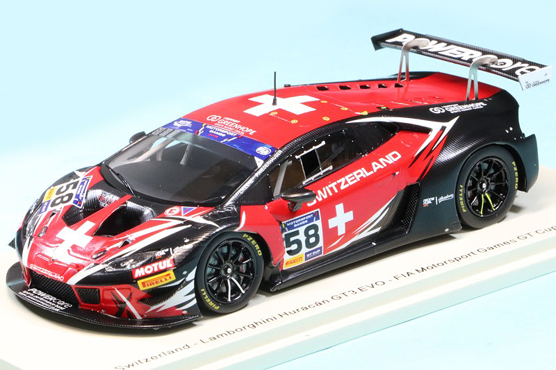 スパーク 1/43 ランボルギーニ ウラカン GT3 Evo FIA GTカップ ヴァレルンガ 2019 No.58　S9609