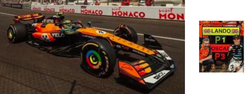 予約] スパーク 1/43 マクラーレン MCL39 No.4 モナコGP 2025