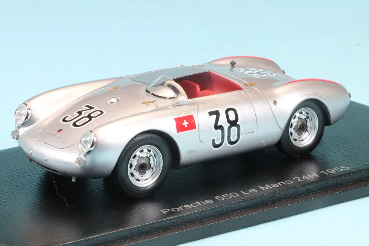 スパーク 1/43 ポルシェ 550 No.38 ルマン 1955 W.リンゲンベルク / H.ギロメン　S9715