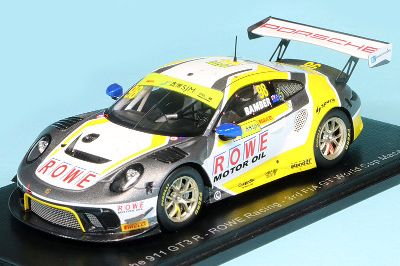 スパーク 1/43 ポルシェ 911 GT3 R FIA GT World Cup Macau 2019 3rd No.98
