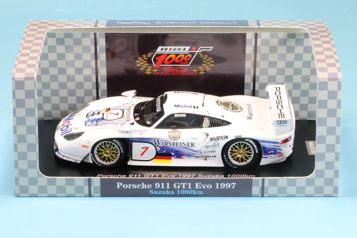 鈴鹿サーキット特注スパーク 1/43 ポルシェ 911 GT1 Evo 鈴鹿 1000km 1997 No.7　SCS265