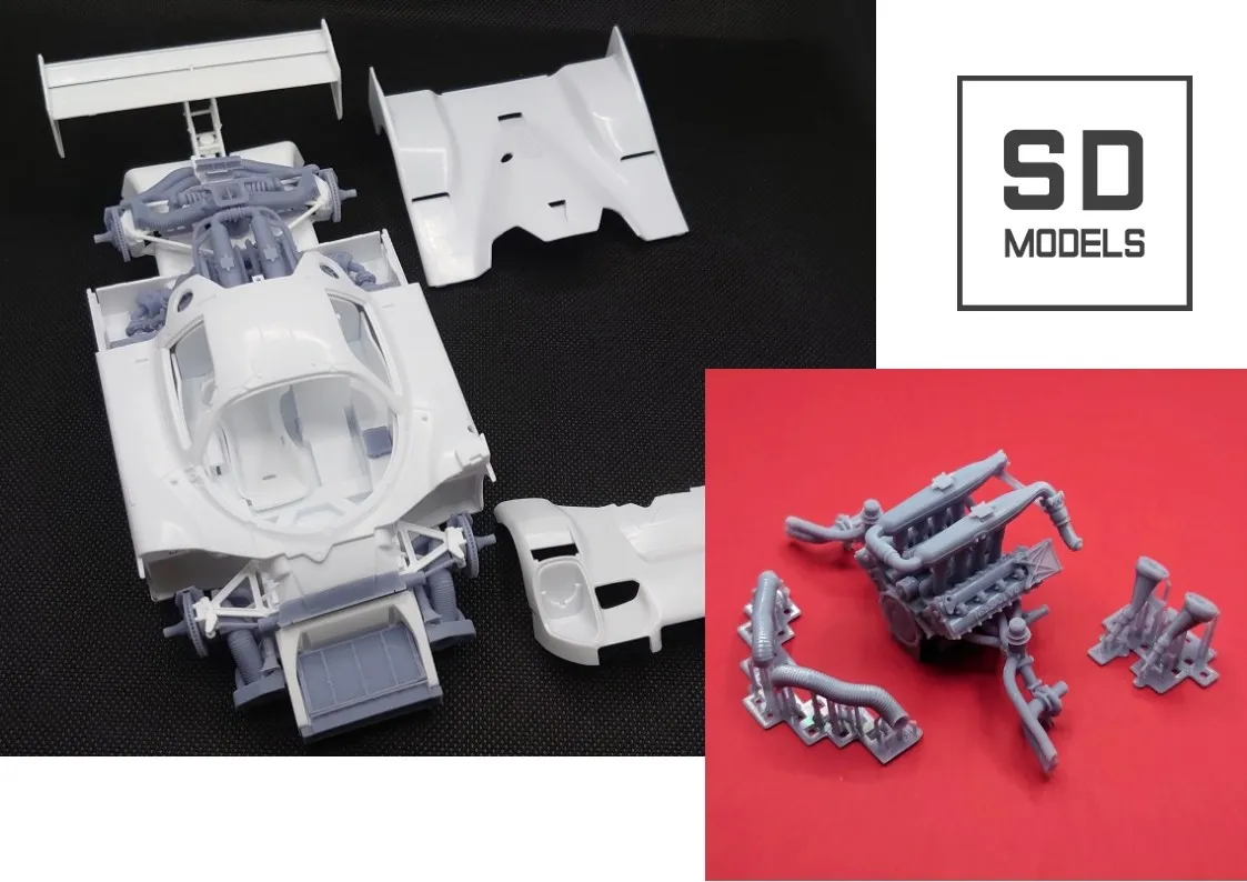 SD MODELS 1/24 3Dプリントパーツ ニッサン R91CP 92CP JSPC 1991 1992 フルディティールパーツセット ハセガワ対応　SD-N02_1