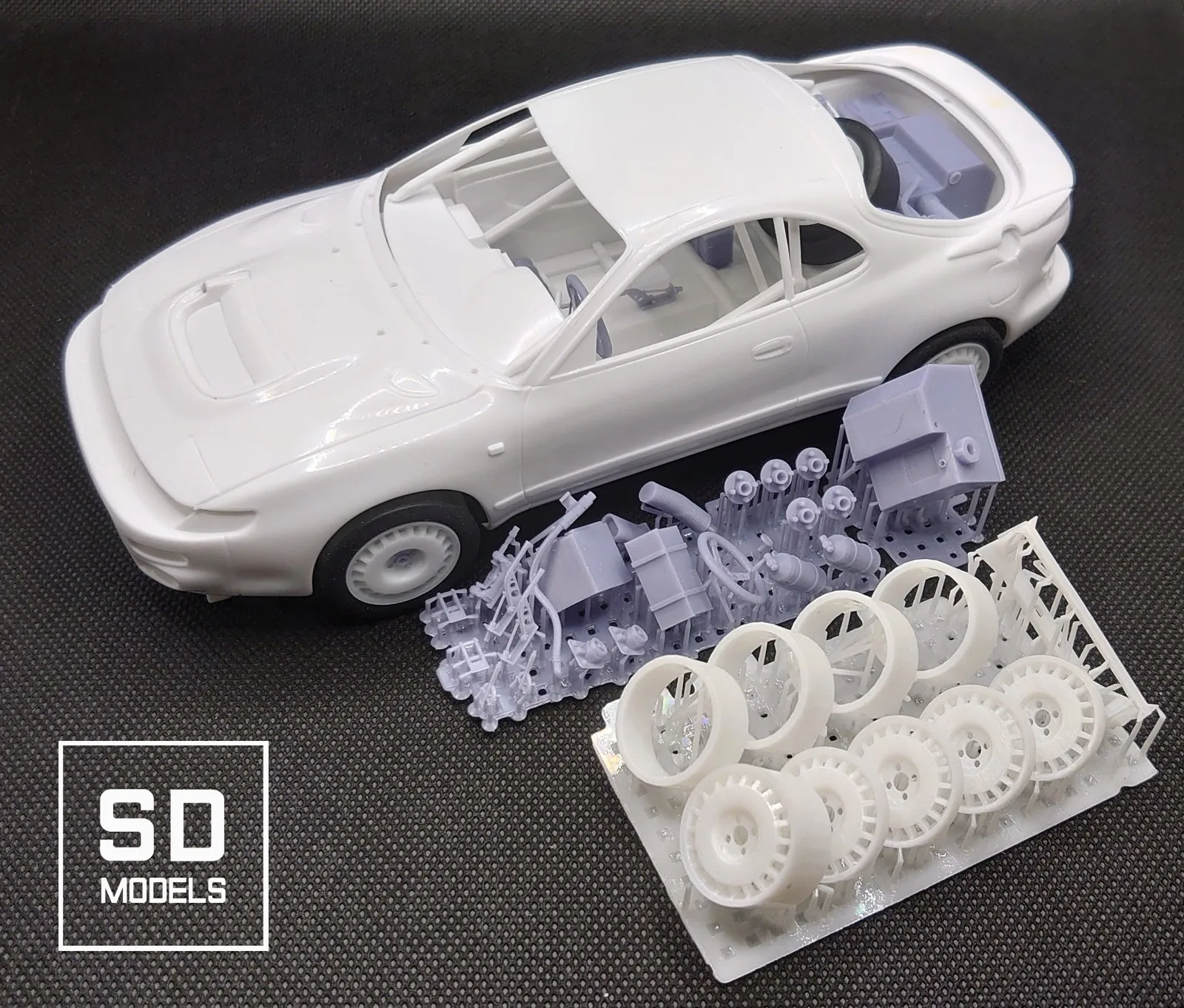 [予約] SD MODELS 1/24 3Dプリントパーツ  トヨタ セリカ ST185 ツールドコルス 1992 追加パーツ ハセガワ対応　SD-T01