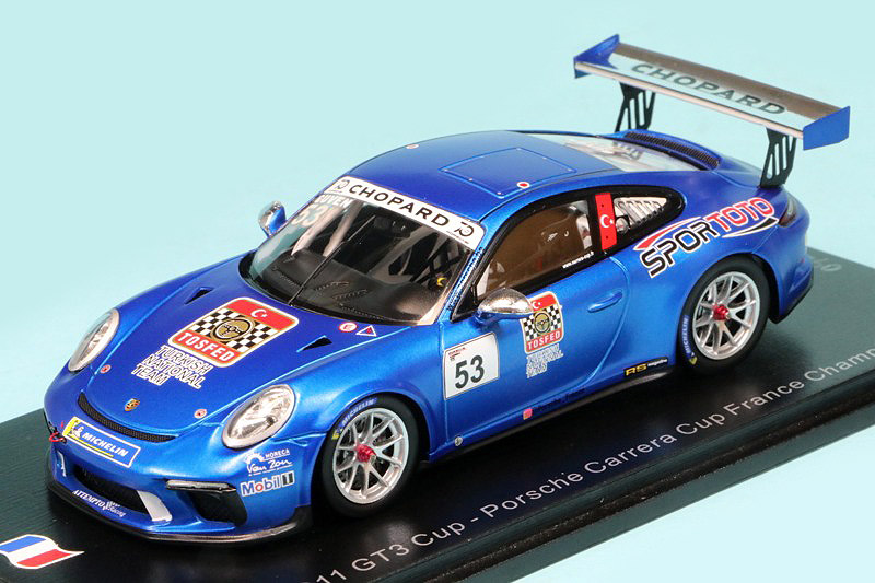 スパーク 1/43 ポルシェ 911 GT3 カップ カレラカップ フランス 2018