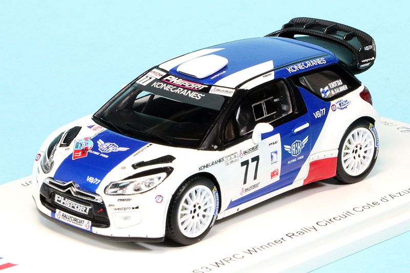 スパーク 1/43 シトロエン DS3 WRC コートダジュール 2019 V.ボッタス　SF170
