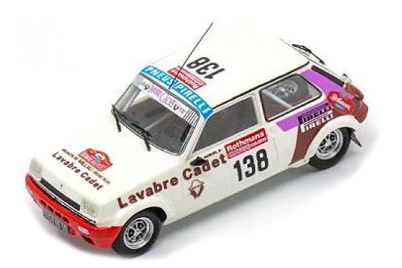 [予約] スパーク 1/43 ルノー 5 アルピーヌ Gr.2 1000 Pistes de Canjuers 1983 No.138　SF174