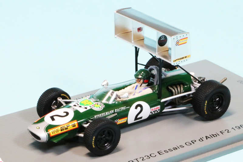 スパーク 1/43 ブラバム BT23C F2 Essais GP 1968 J.リント SF251
