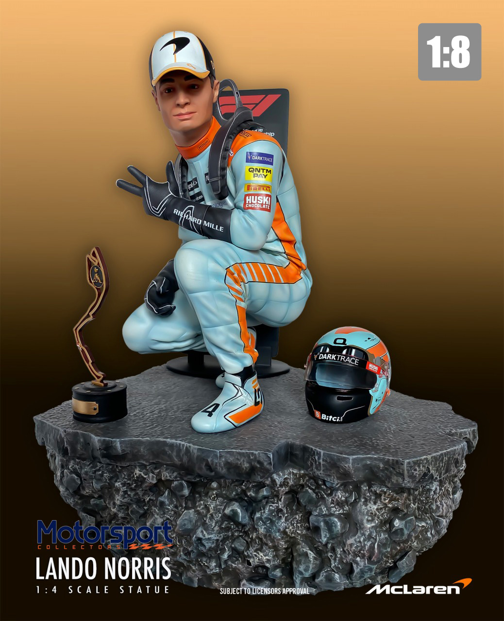 [予約] モータースポーツコレクターズ 1/8 フィギュア L.ノリス モナコGP 2021 MCL35M　SFXMSCLNO002