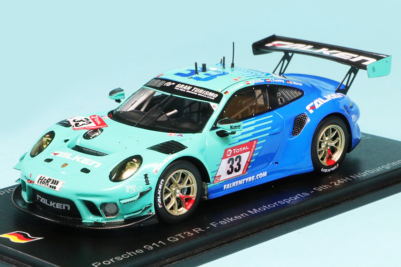 スパーク 1/43 ポルシェ 911 GT3 R ニュルブルクリンク 24h 2021 9th No.33　SG758