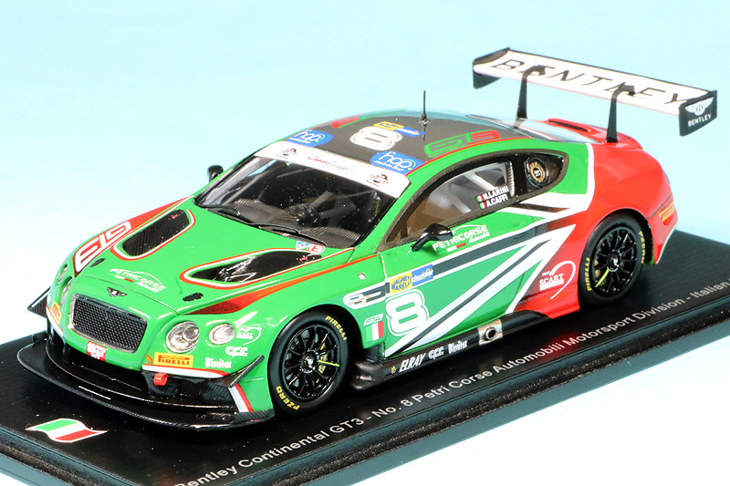 スパーク 1/43 ベントレー コンチネンタル GT3 イタリア GT 2018 No.8　SI007