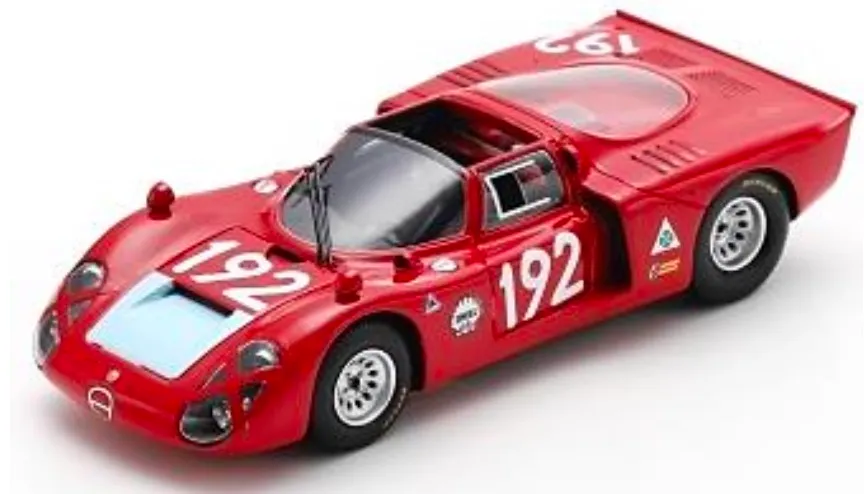 [予約] スパーク 1/43 アルファロメオ T33-2 No.192 3位 1968 タルガ・フローリオL. Bianchi - M. Casoni　SI034