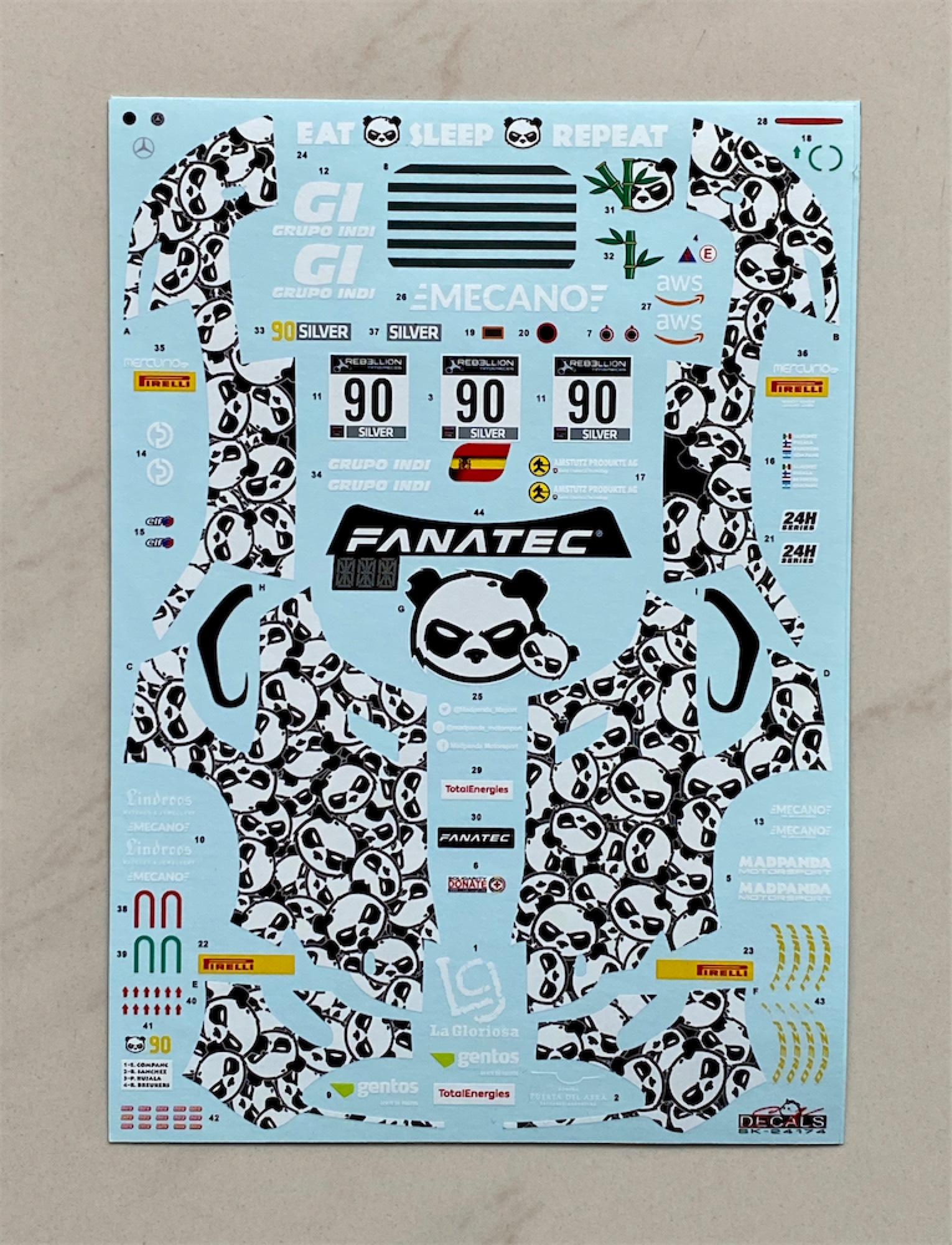 SK Decal 1/24 メルセデス AMG GT Evo 