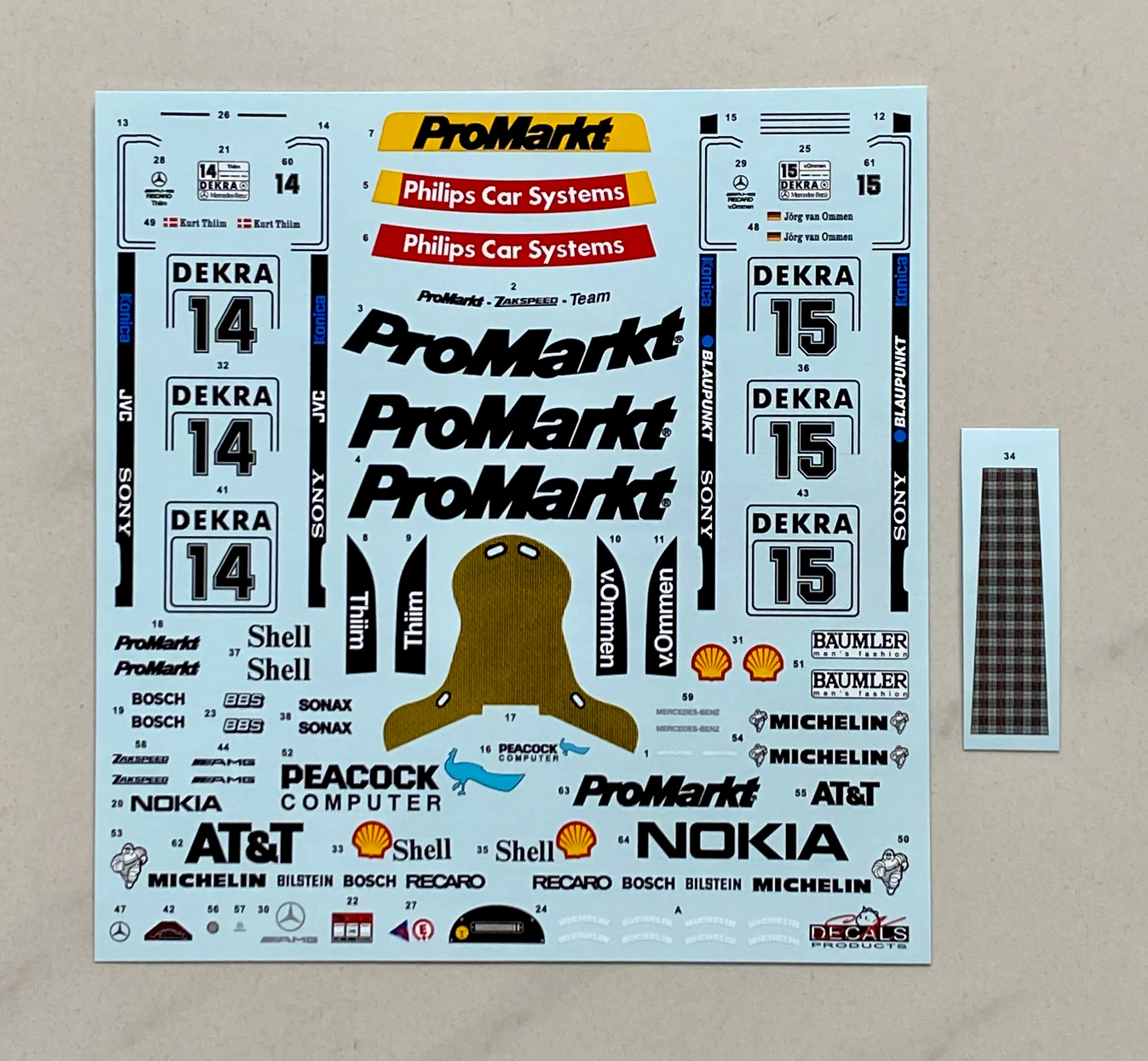 SK Decal 1/24 メルセデスベンツ Cクラス V6 プロマーケット DTM 1994