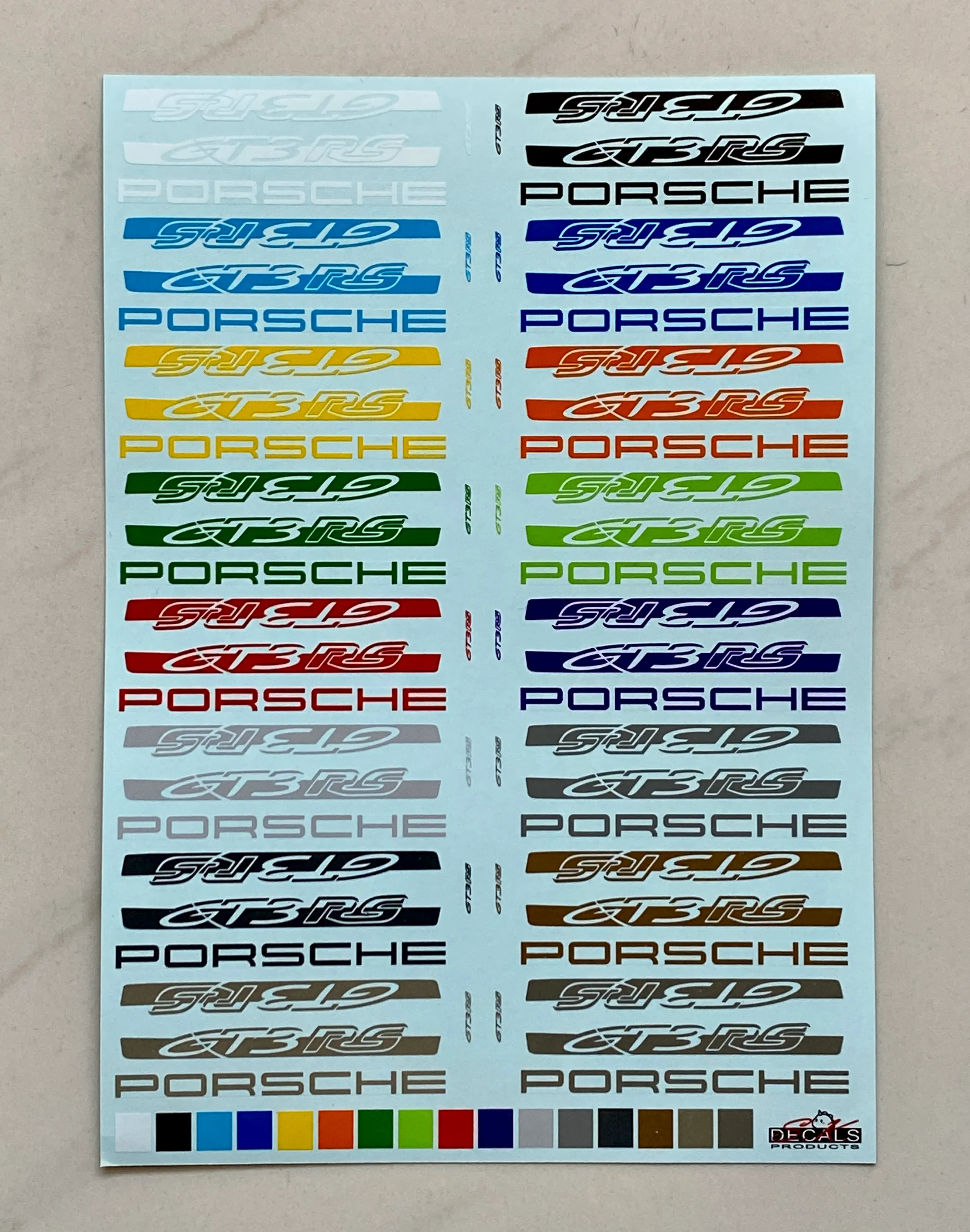 SK decal 1/24 ポルシェ 911 GT3 RS ストライプロゴ オプションデカール タミヤ対応　SK24210