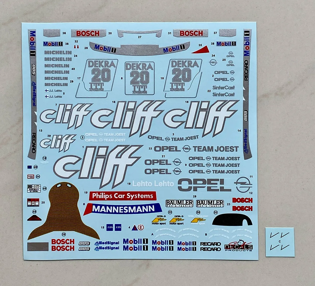 EURO96 GROUP B プログラム スペイン・ブリガリア・ルーマニア・仏 SK Decal 1/24 LB-WORKS ランボルギーニ アヴェンタドール Ver.1