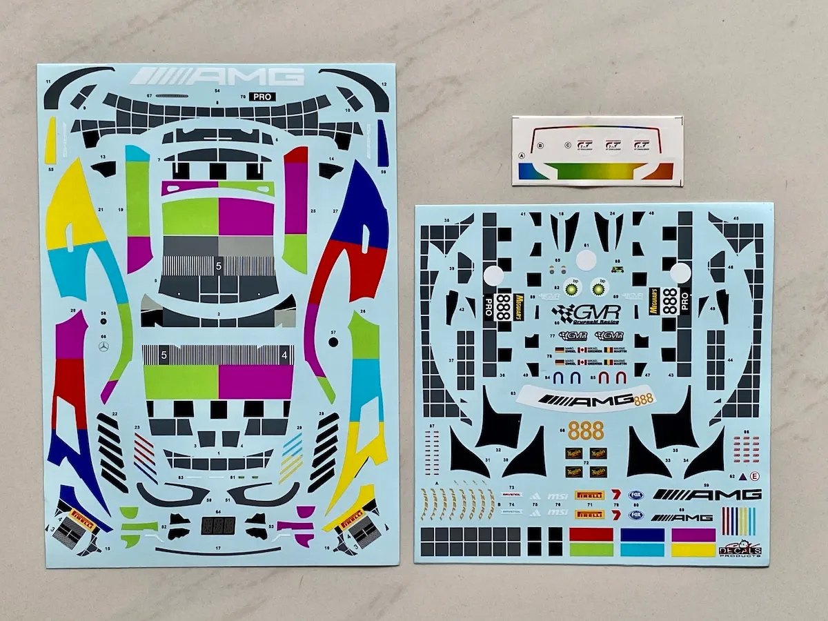 SK decal 1/24 メルセデス AMG GT Evo バサースト 12H 2025