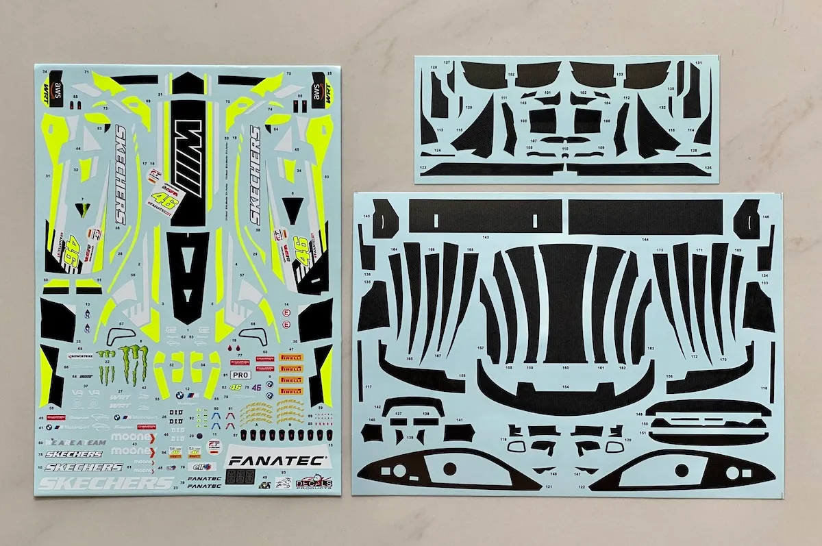 SK decal 1/24 BMW M4 GT3 スパ 24h 2023 Team WRT No.46 フルデカール