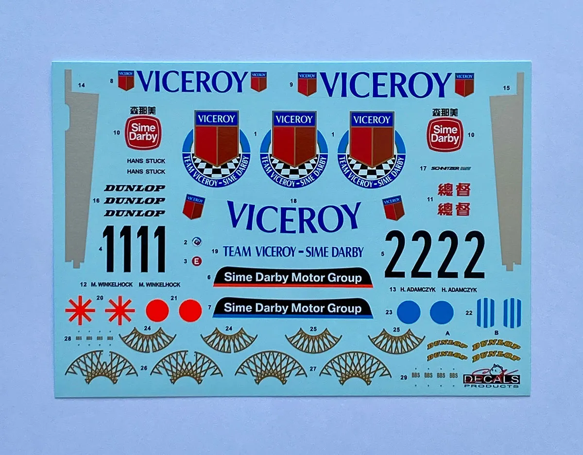 SK decal 1/24 BMW 320 E21 Turbo Gr.5 