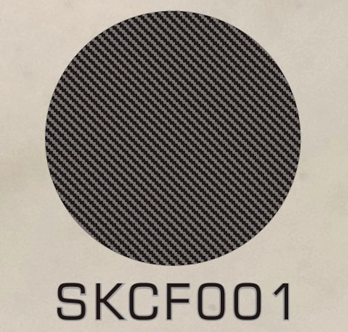 SK Decal カーボンデカール パターンA シート印刷サイズ 天地190mm 左右130mm　SKCF001
