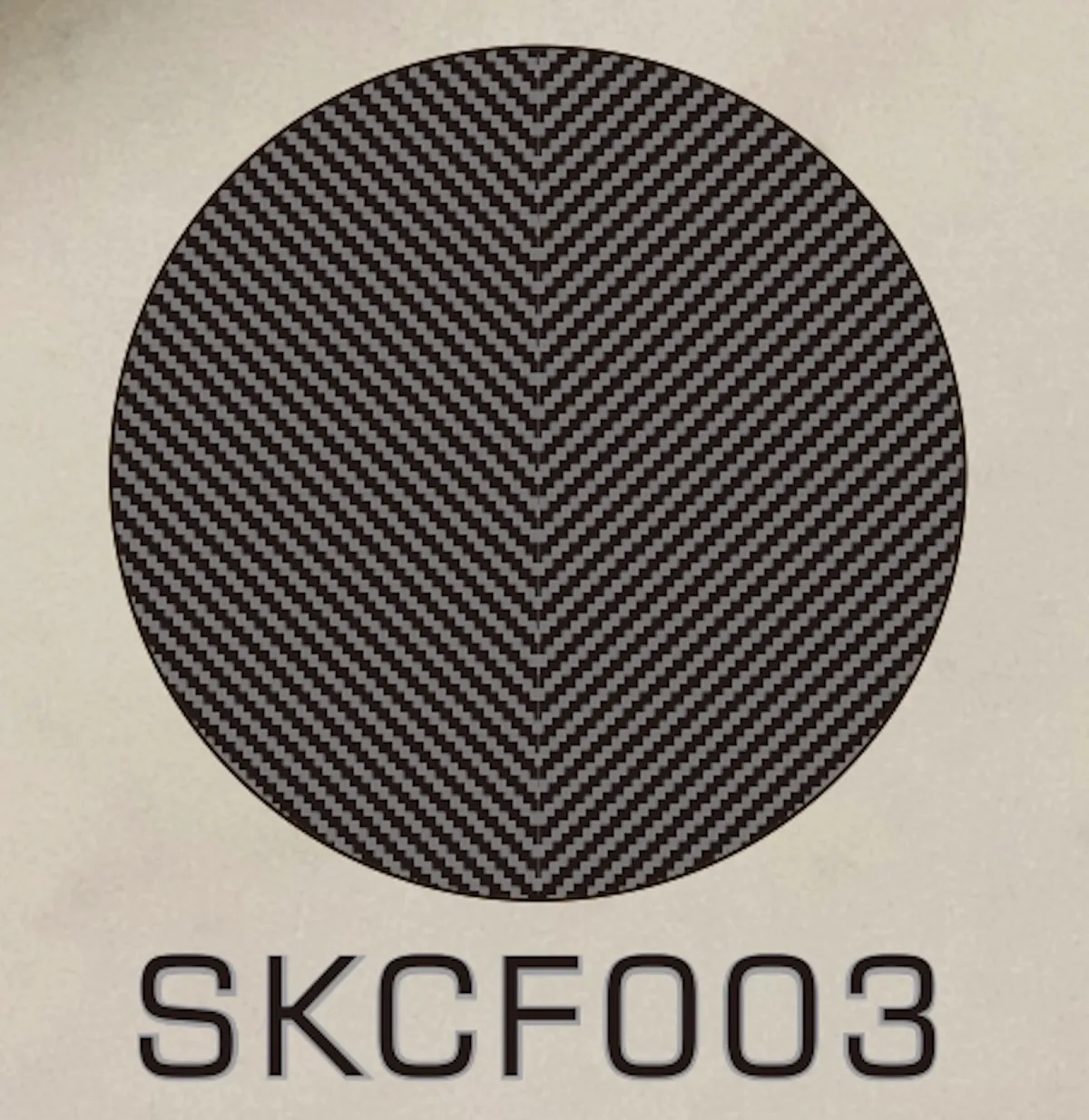 SK Decal カーボンデカール パターンC シート印刷サイズ 天地190mm 左右130mm　SKCF003
