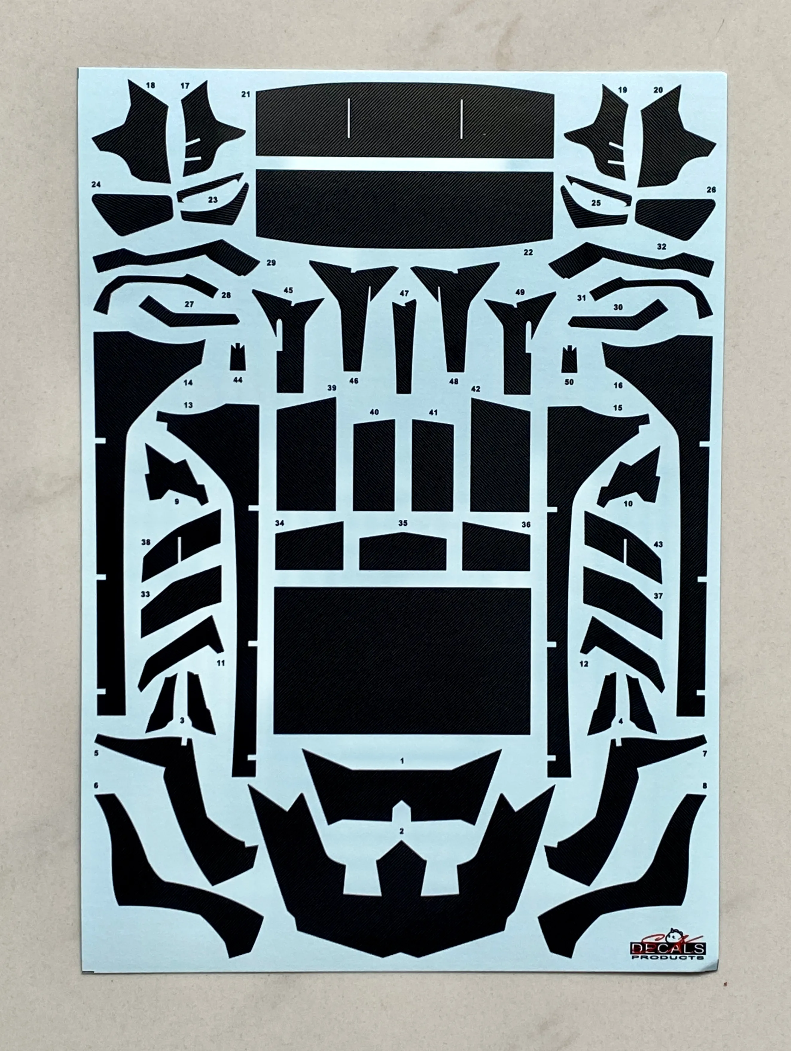 SK Decal 1/24 LBワークス ランボルギーニ アベンタドール  Ver.2 カーボンデカール　SKCF005