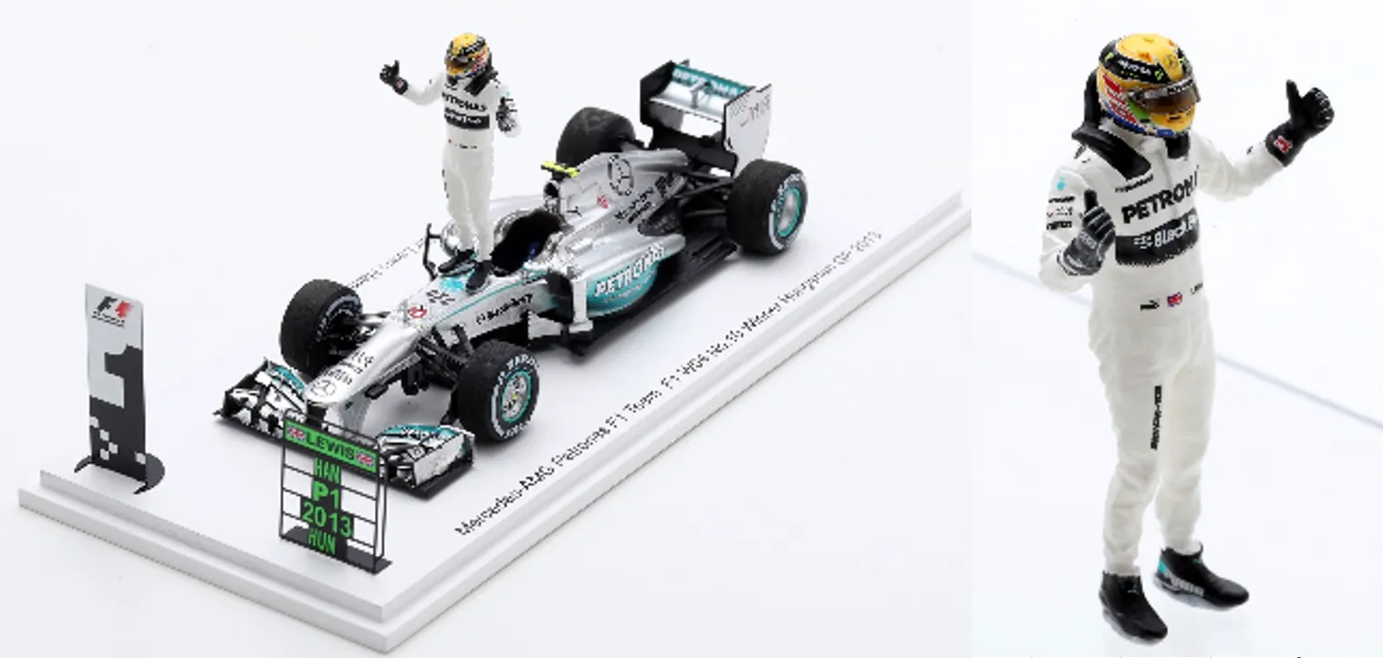 [予約] リアルウィン特注スパーク 1/43 メルセデス AMG  W04 ハンガリーGP 2013 L.ハミルトン ウィナー　SP619